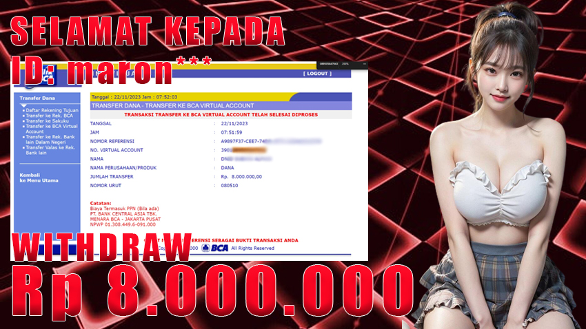 bukti wd warungbetting 22 nov