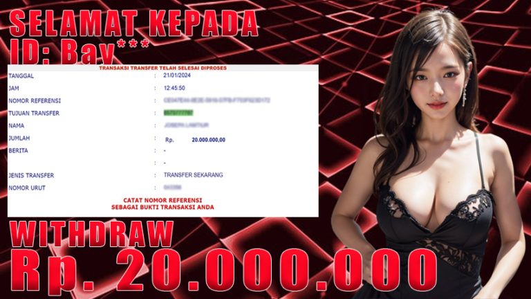 Bukti Withdraw WARUNGBETTING 21 jan 2024
