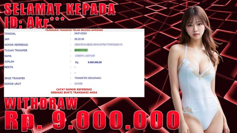 Bukti Withdraw WARUNGBETTING 24 jan 2024