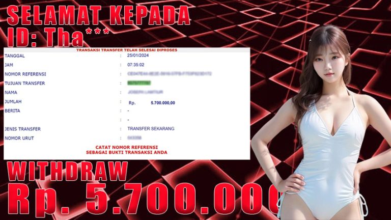 Bukti Withdraw WARUNGBETTING 25 jan 2024