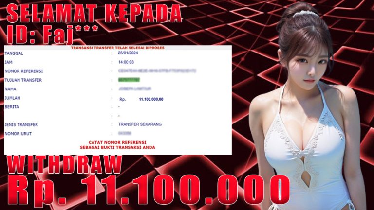 Bukti Withdraw WARUNGBETTING 26 jan 2024