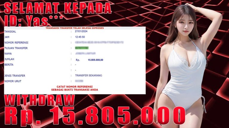 Bukti Withdraw WARUNGBETTING 27 jan 2024