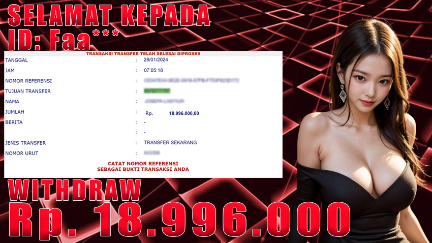 Bukti Withdraw WARUNGBETTING 28 jan 2024