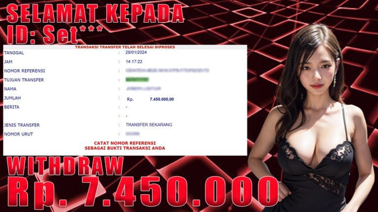 Bukti Withdraw WARUNGBETTING 29 jan 2024