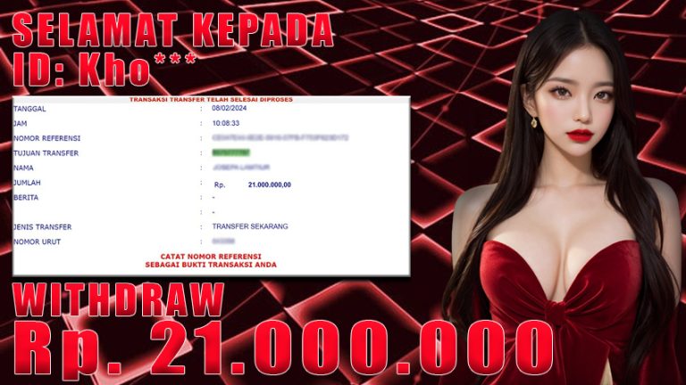 Bukti Withdraw WARUNGBETTING 08 feb 2024