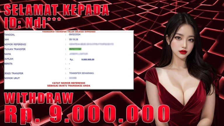 Bukti Withdraw WARUNGBETTING 09 feb 2024