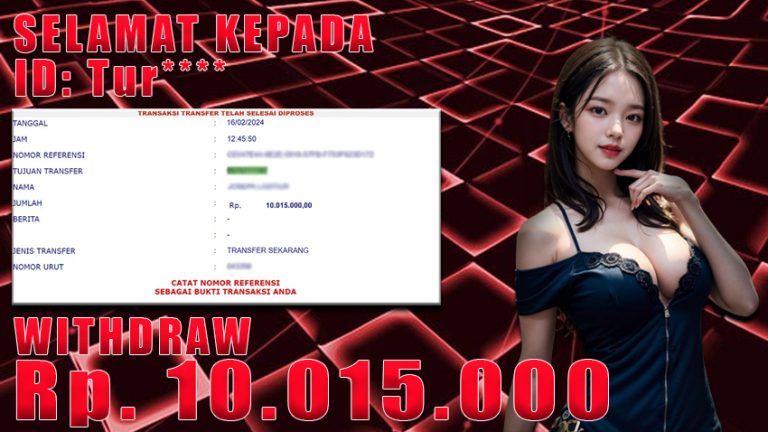 Bukti Withdraw WARUNGBETTING 16 feb 2024