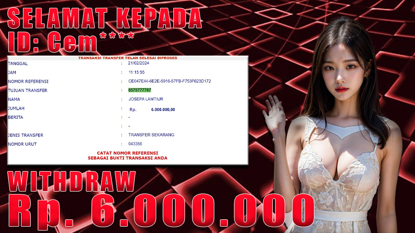 Bukti Withdraw WARUNGBETTING 21 feb 2024