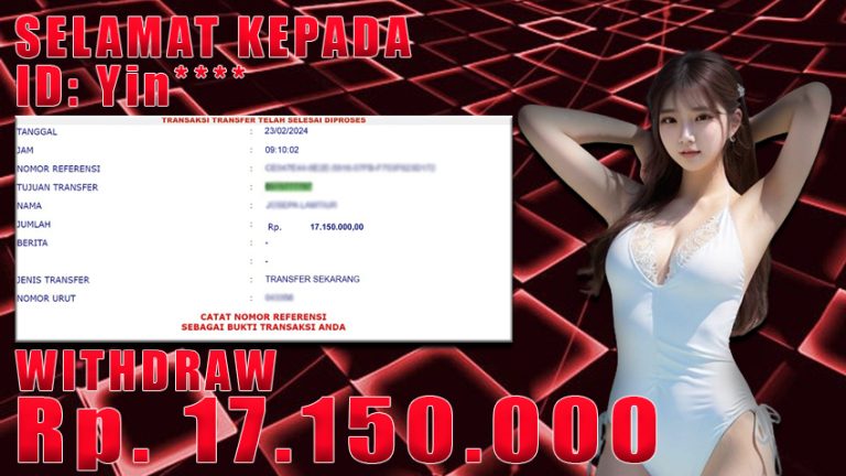 Bukti Withdraw WARUNGBETTING 23 feb 2024