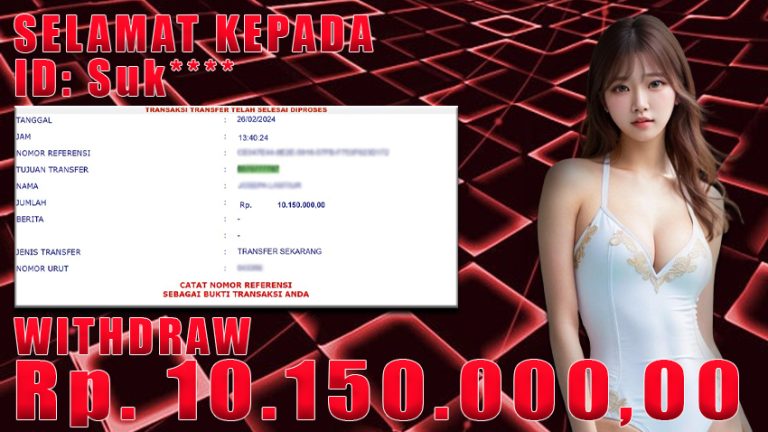 Bukti Withdraw WARUNGBETTING 26 feb 2024