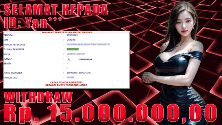 Bukti Withdraw WARUNGBETTING 01 april 2024