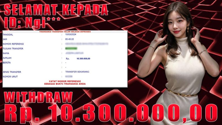 Bukti Withdraw WARUNGBETTING 10 mar 2024