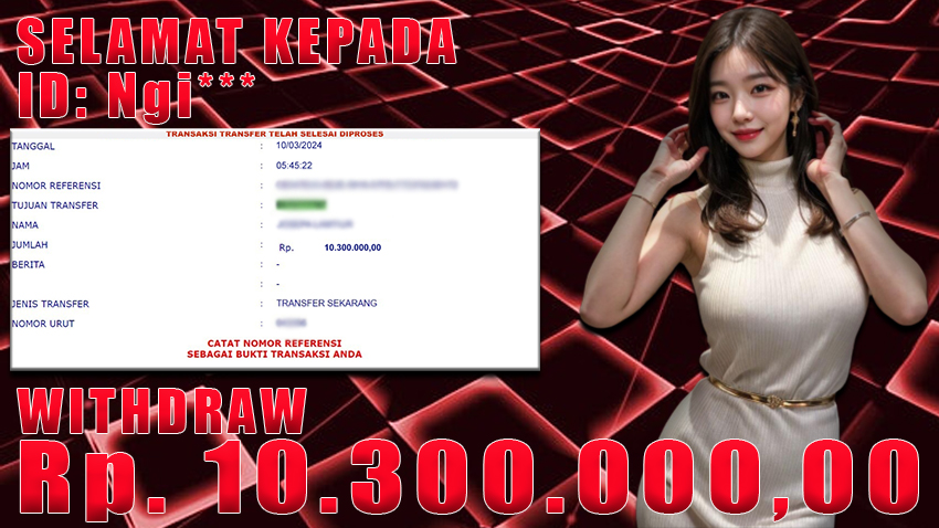 Bukti Withdraw WARUNGBETTING 10 mar 2024