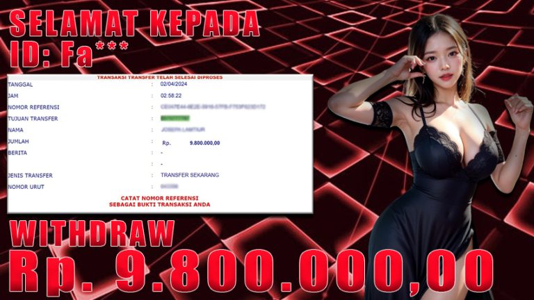 Bukti Withdraw WARUNGBETTING 02 april 2024