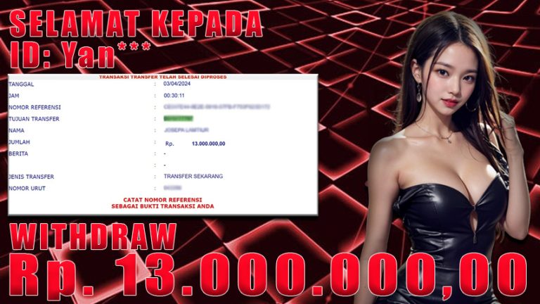 Bukti Withdraw WARUNGBETTING 03 april 2024
