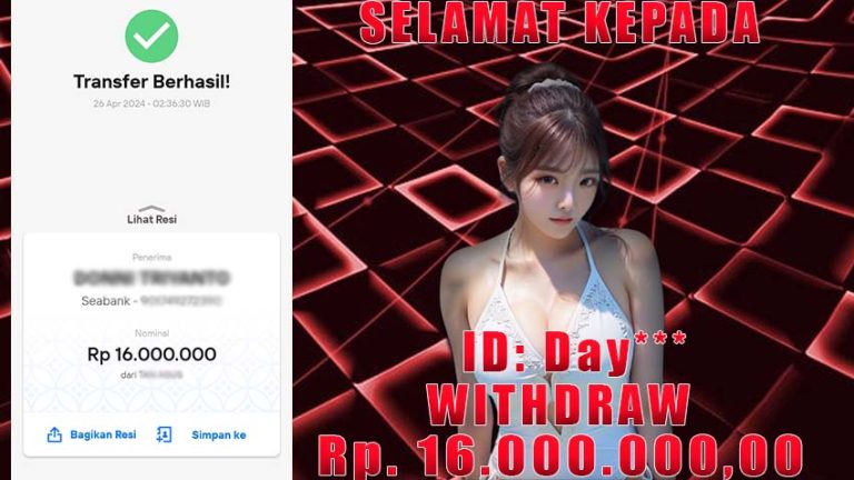 Bukti Withdraw WARUNGBETTING 26 april 2024