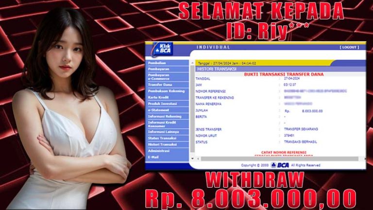 Bukti Withdraw WARUNGBETTING 27 april 2024