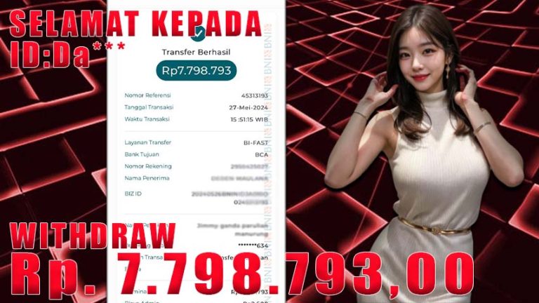 Bukti Withdraw WARUNGBETTING 27 mei 2024