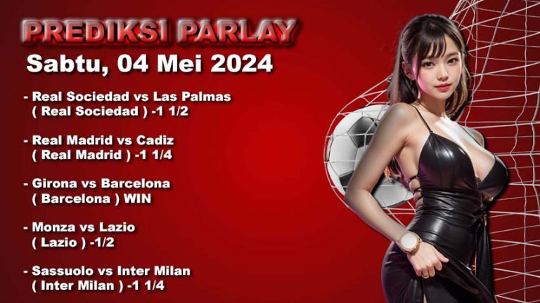 Prediksi Parlay WARUNGBETTING 04 mei 2024