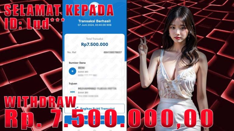 Bukti Withdraw WARUNGBETTING 07 juni 2024