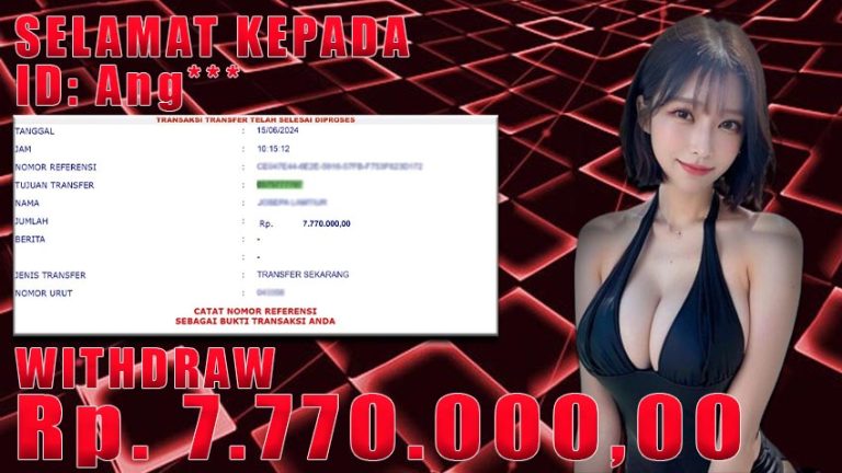 Bukti Withdraw WARUNGBETTING 15 juni 2024