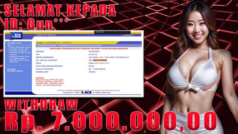 Bukti Withdraw WARUNGBETTING 21 juni 2024