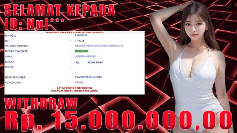 Bukti Withdraw WARUNGBETTING 25 juni 2024