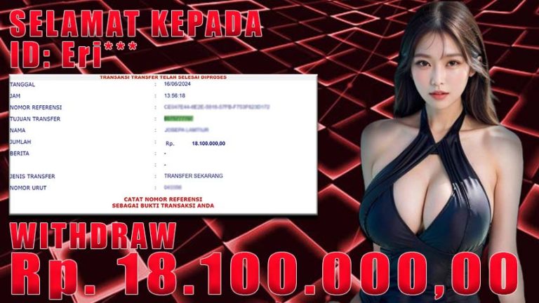 Bukti Withdraw WARUNGBETTING Rp. 18.100.000