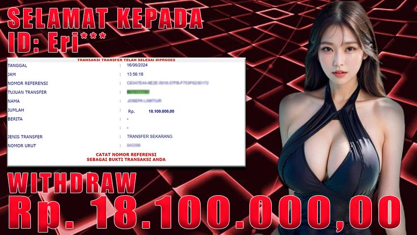 Bukti Withdraw WARUNGBETTING Rp. 18.100.000