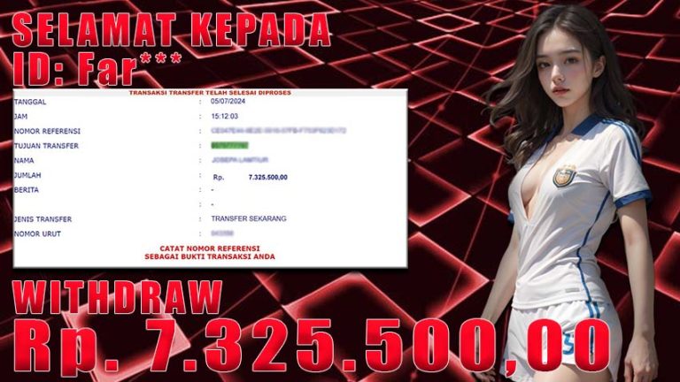 Bukti Withdraw WARUNGBETTING 05 juli 2024