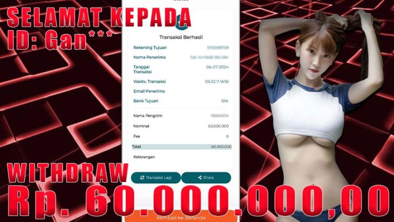 Bukti Withdraw WARUNGBETTING 06 juli 2024