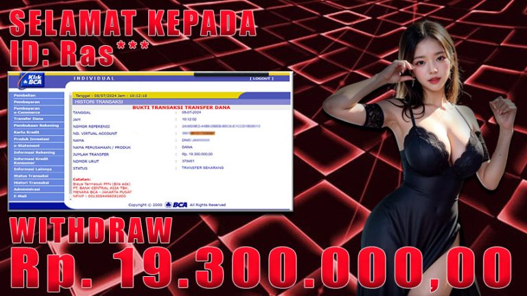 Bukti Withdraw WARUNGBETTING 08 juli 2024