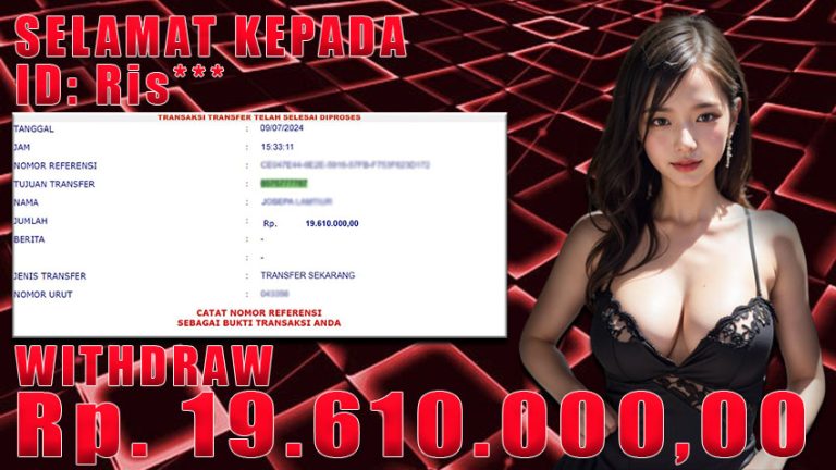 Bukti Withdraw WARUNGBETTING 09 juli 2024