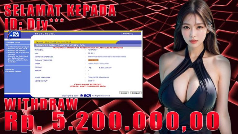 Bukti Withdraw WARUNGBETTING 12 juli 2024