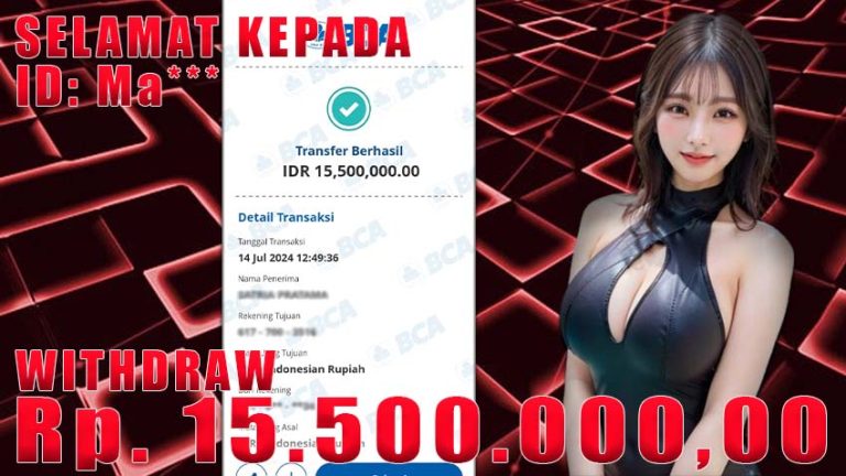 Bukti Withdraw WARUNGBETTING 14 juli 2024