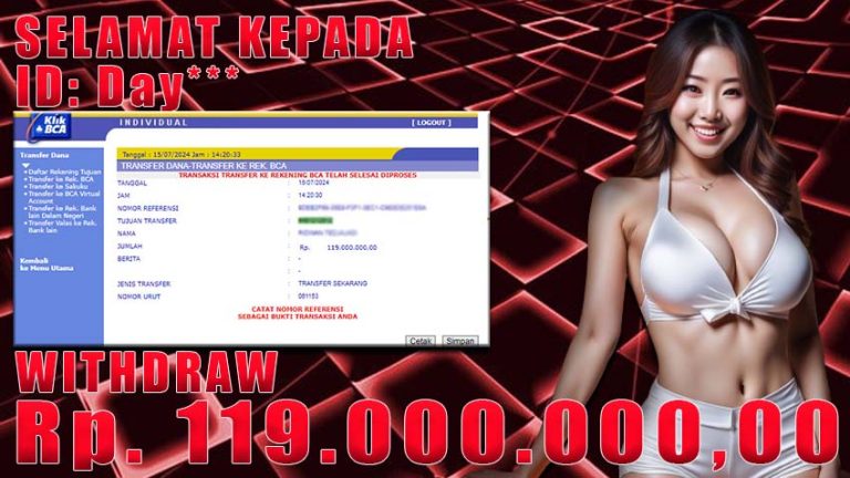Bukti Withdraw WARUNGBETTING 15 juli 2024