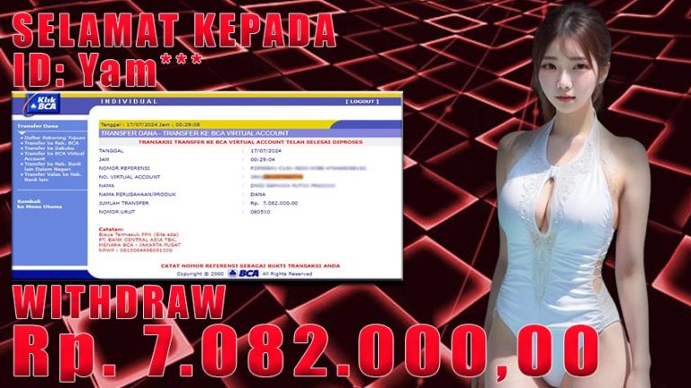 Bukti Withdraw WARUNGBETTING 17 juli 2024