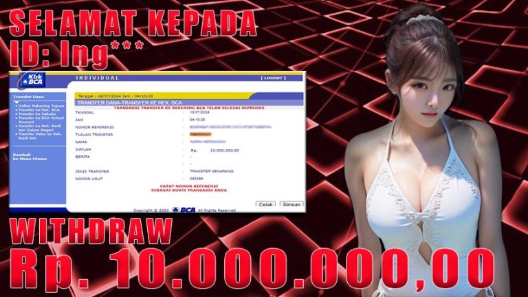 Bukti Withdraw WARUNGBETTING 18 juli 2024