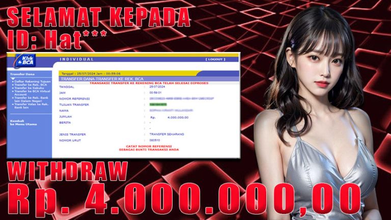 Bukti Withdraw WARUNGBETTING 25 juli 2024
