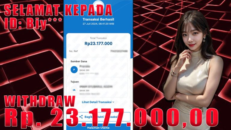 Bukti Withdraw WARUNGBETTING 27 juli 2024