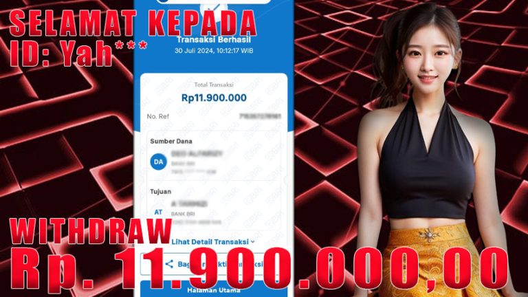 Bukti Withdraw WARUNGBETTING 30 juli 2024