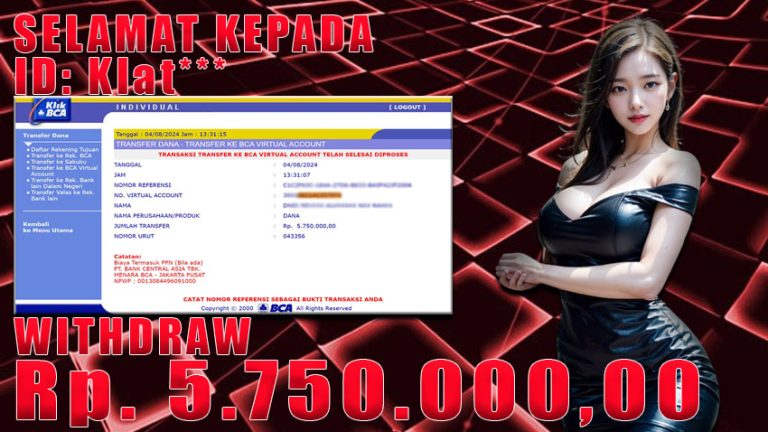 Bukti Withdraw WARUNGBETTING 04 agustus 2024