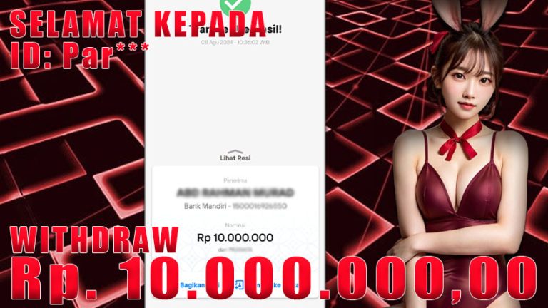 Bukti Withdraw WARUNGBETTING 08 agustus 2024