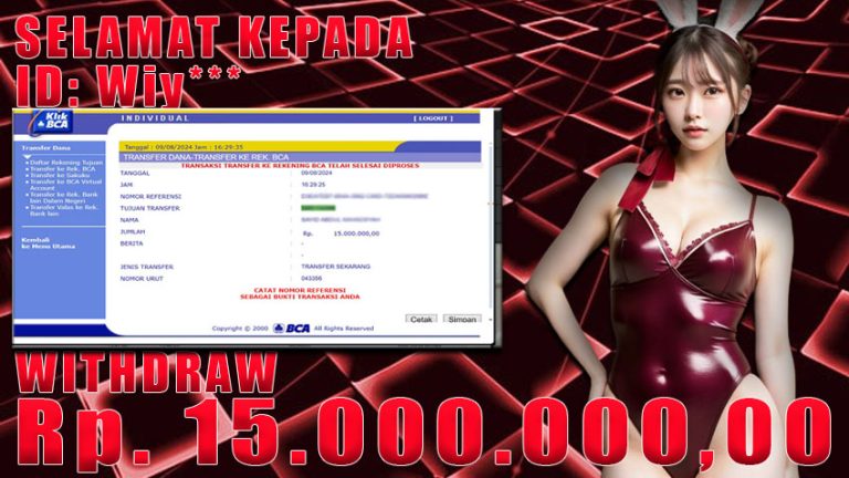 Bukti Withdraw WARUNGBETTING 09 agustus 2024
