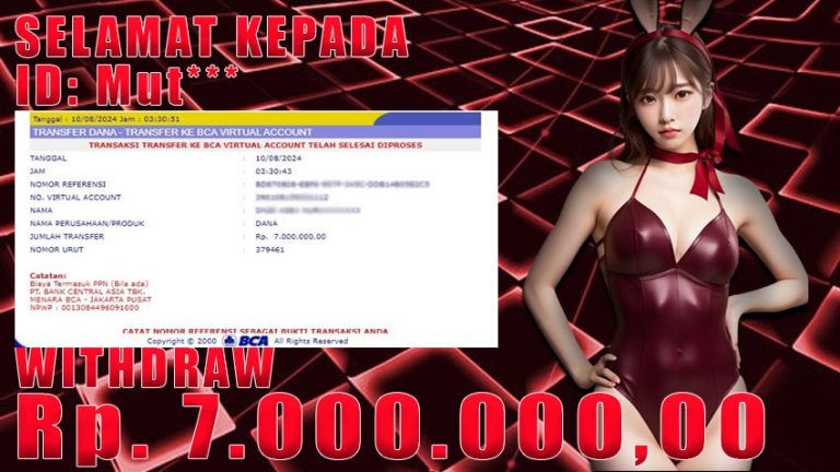 Bukti Withdraw WARUNGBETTING 10 agustus 2024