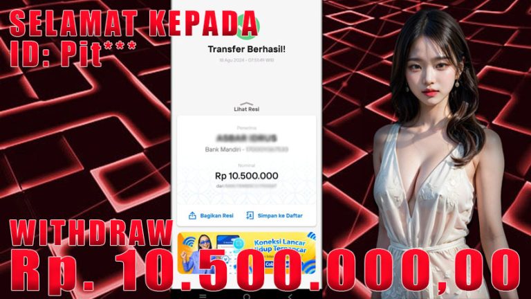 Bukti Withdraw WARUNGBETTING 18 agustus 2024