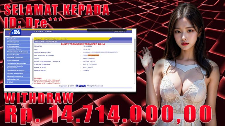 Bukti Withdraw WARUNGBETTING 19 agustus 2024