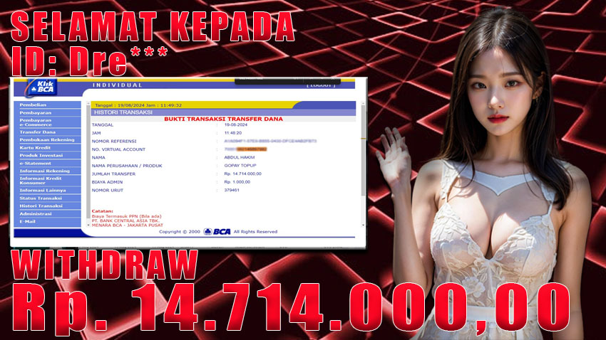 Bukti Withdraw WARUNGBETTING 19 agustus 2024