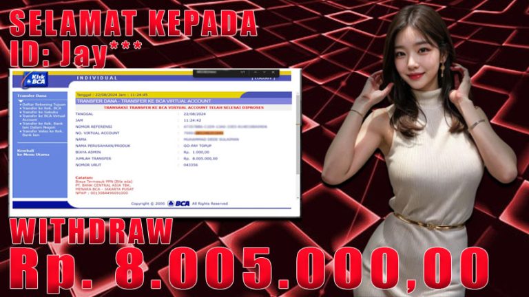 Bukti Withdraw WARUNGBETTING 22 agustus 2024