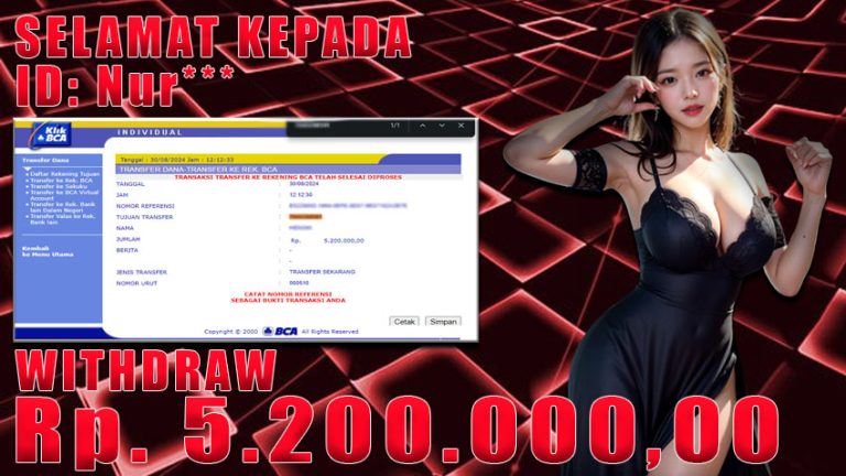 Bukti Withdraw WARUNGBETTING 30 agustus 2024